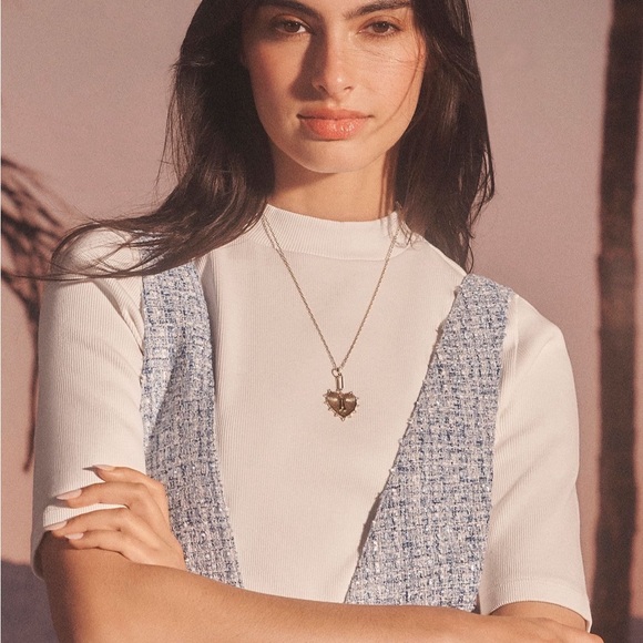 Serefina Monogram L Heart Pendant Necklace - Picture 2 of 6